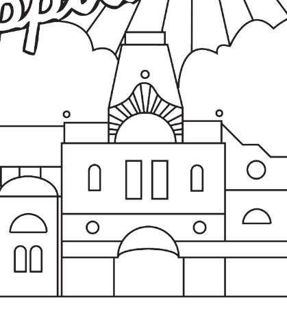 Hippodrome at Home - Colouring page